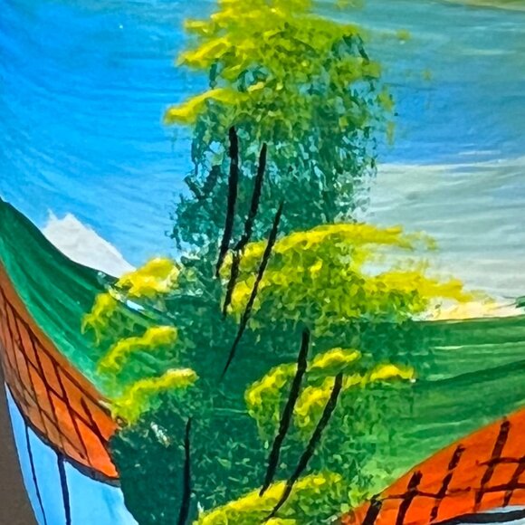 Hand Painted Honduras Central America Souvenir Ceramic Mug ~ Artist Signed - Picture 11 of 13